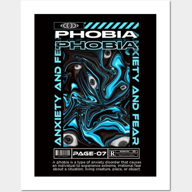 Phobia Drip Illusion Wall Art by aleajsstuff